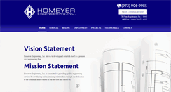 Desktop Screenshot of homeyer-engineering.com